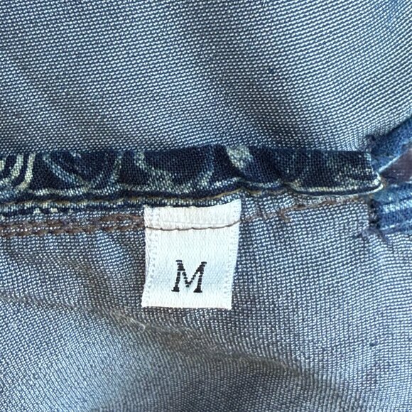 Vintage 90s Velour Mandarin Collar Jacket Slip Knot Buttons Size Medium Lavender - Picture 7 of 8